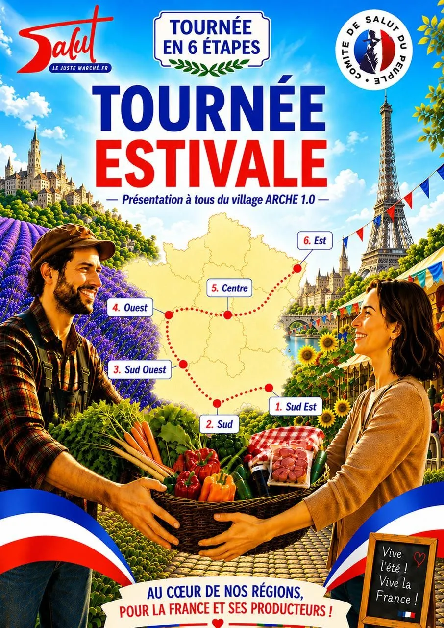 Affiche principale de la tournée estivale